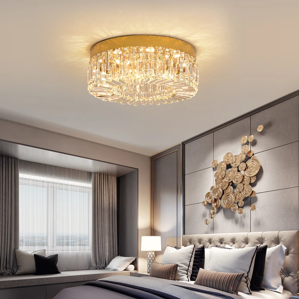 VETRULUS Modern Crystal Ceiling Light Elegant Chandelier