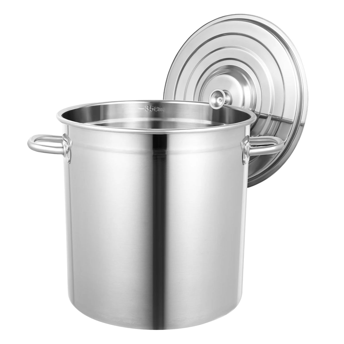 Multifunctional Stainless Steel Stock Pot With Durable Handles Secure Lid