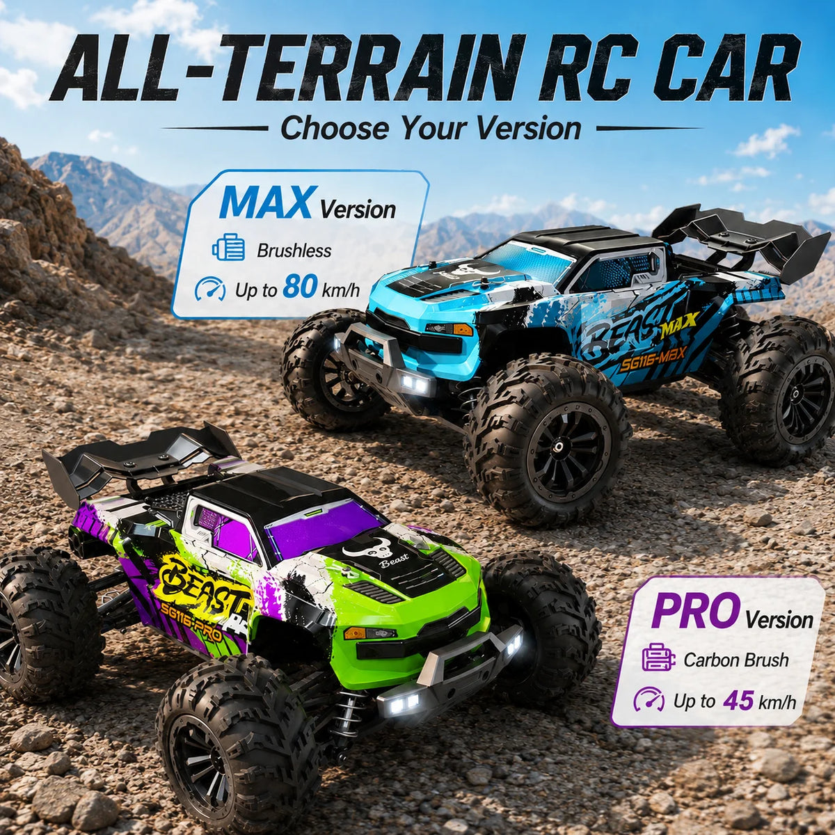 ZNLYRION Off Road RC Buggy Four Wheel Drive Remote Control