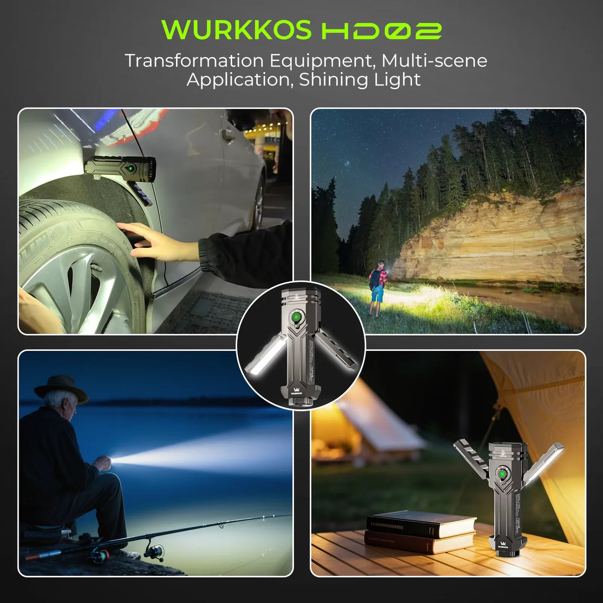 Wurkkos HD02 LED Camping Lamp for Outdoor Sports and Fishing