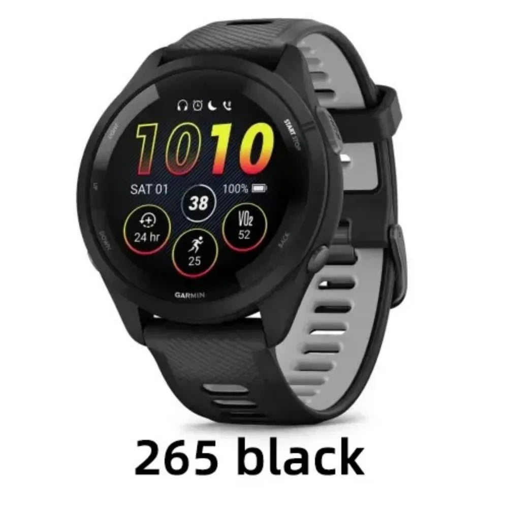 Garmin Forerunner 265 Smartwatch Featuring Multiband Navigation Health Tracker