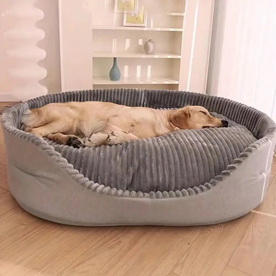 Plush Machine Washable Pet Bed For Dogs And Cats