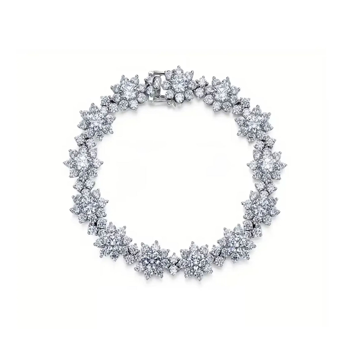 LYEE CYEE 925 Sterling Silver Moissanite Charm Bracelet Gift