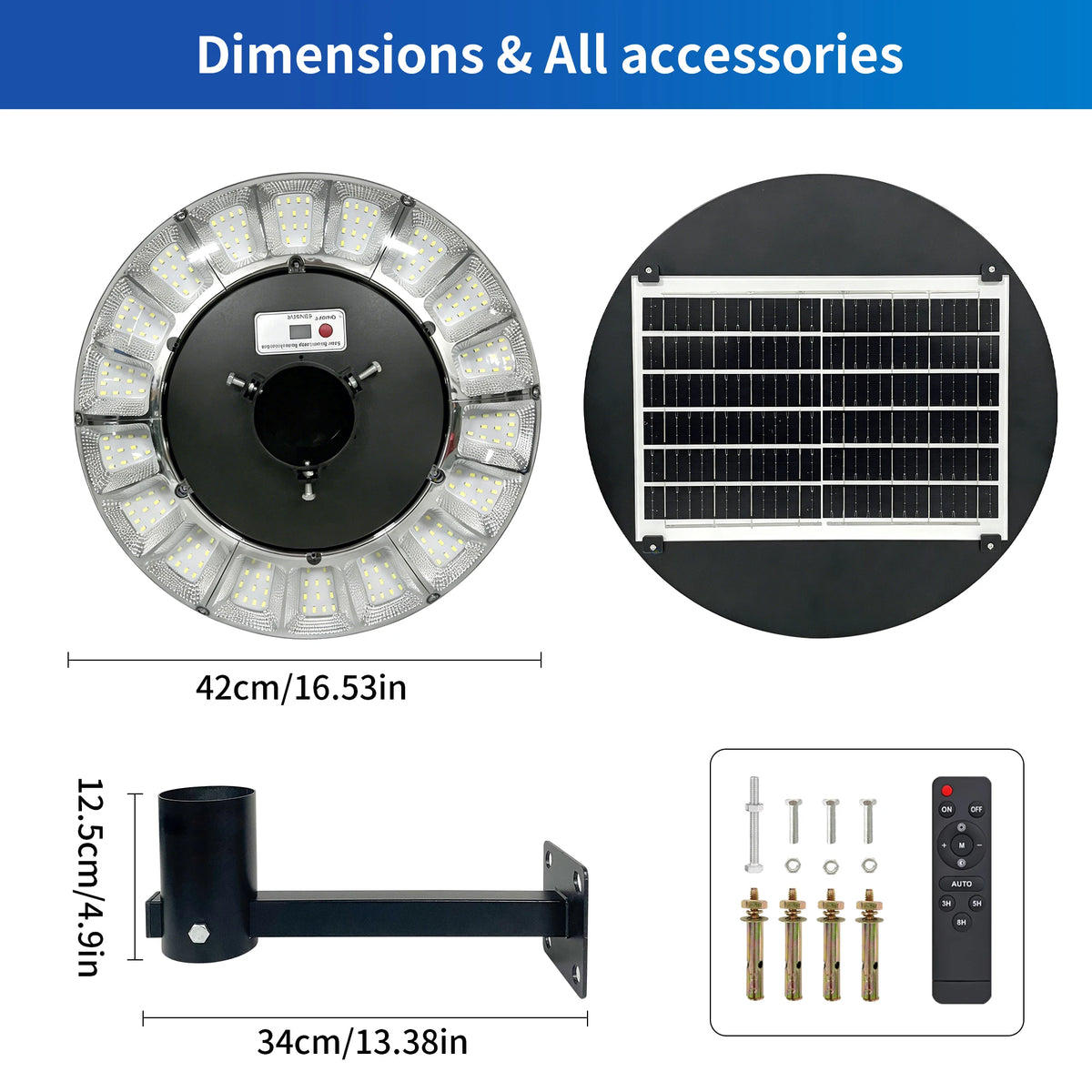 Morglad Outdoor Solar LED Garden Light IP44 Waterproof Yard Lamp