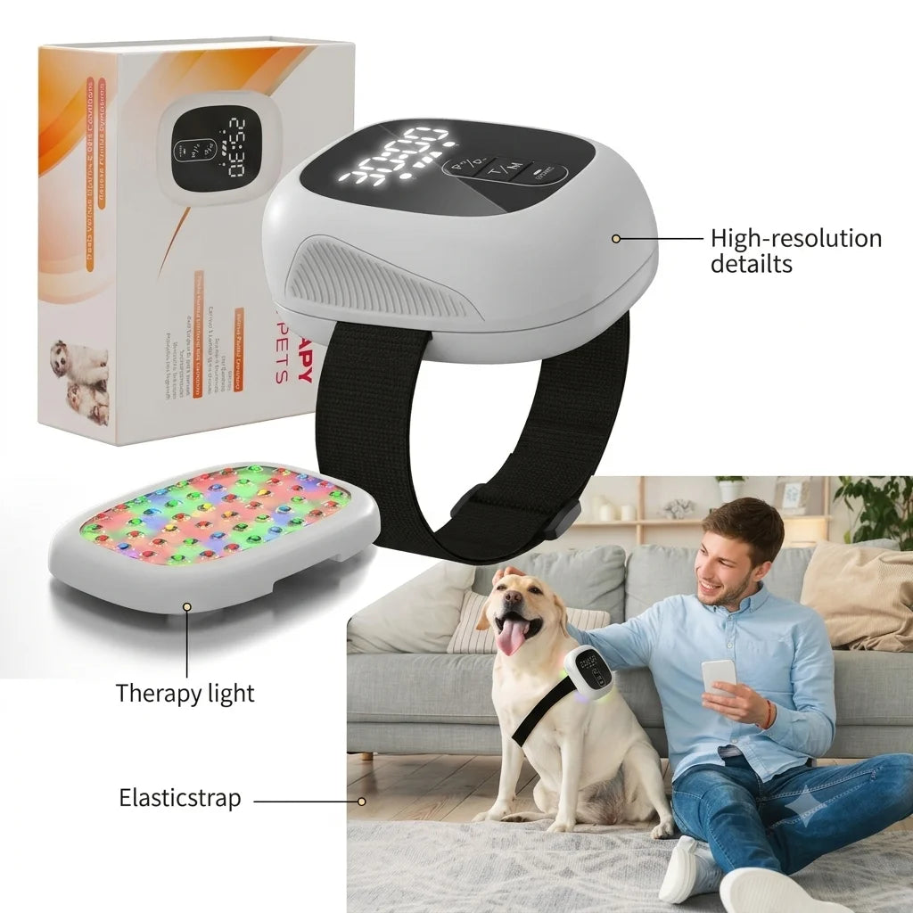 Rechargeable Pet Laser Collar For Arthritis And Joint Pain