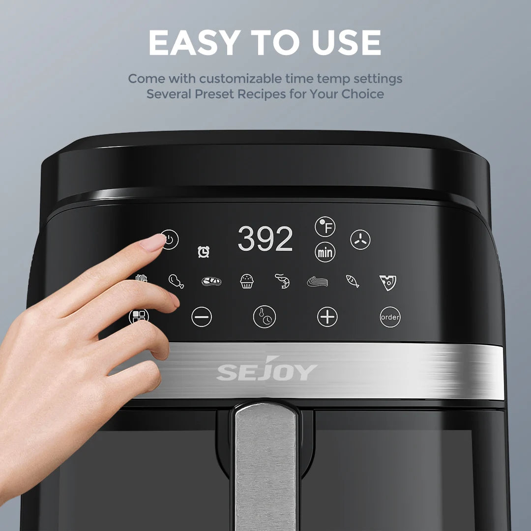 SEJOY Multifunction Air Fryer Oven for Frying Roasting and Baking