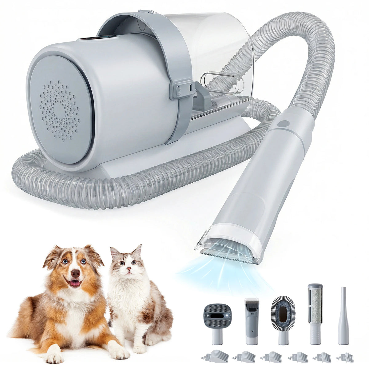 JHK Professional Pet Grooming Vacuum Kit With Clippers And Tools