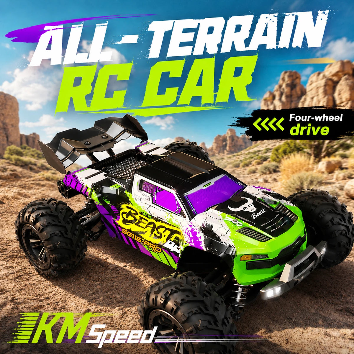ZNLYRION Off Road RC Buggy Four Wheel Drive Remote Control