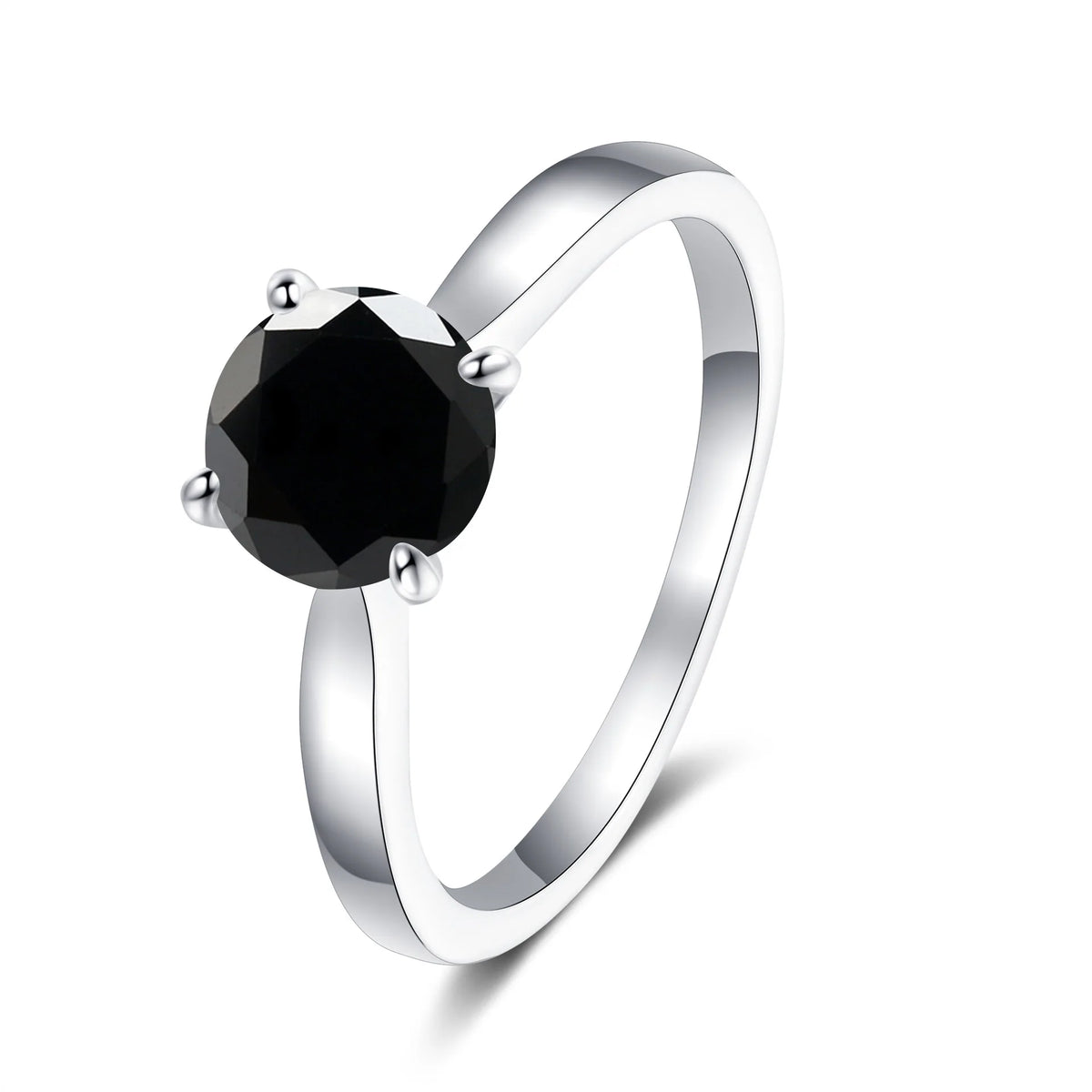 Premium Moissanite Engagement Ring In Sterling Silver For Women