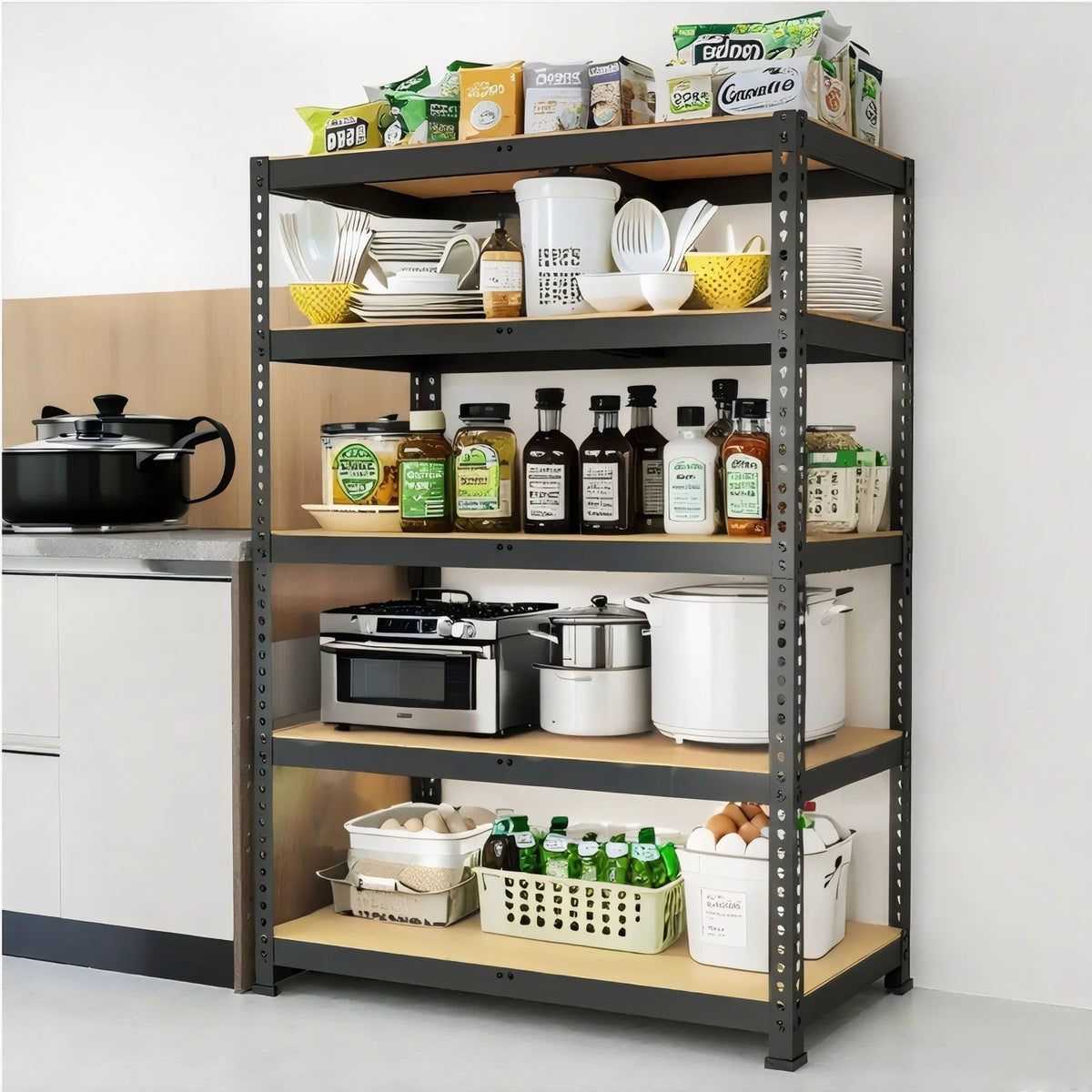 Sarenzoon Heavy Duty Adjustable Garage Shelving Storage Rack