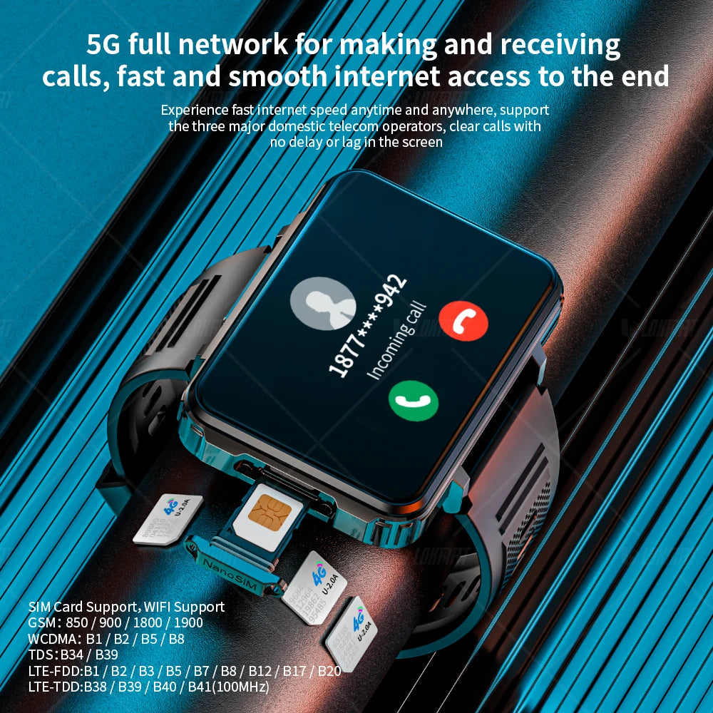 LOKMAT Android Smartwatch Phone With 4G Calls And Dual Cameras