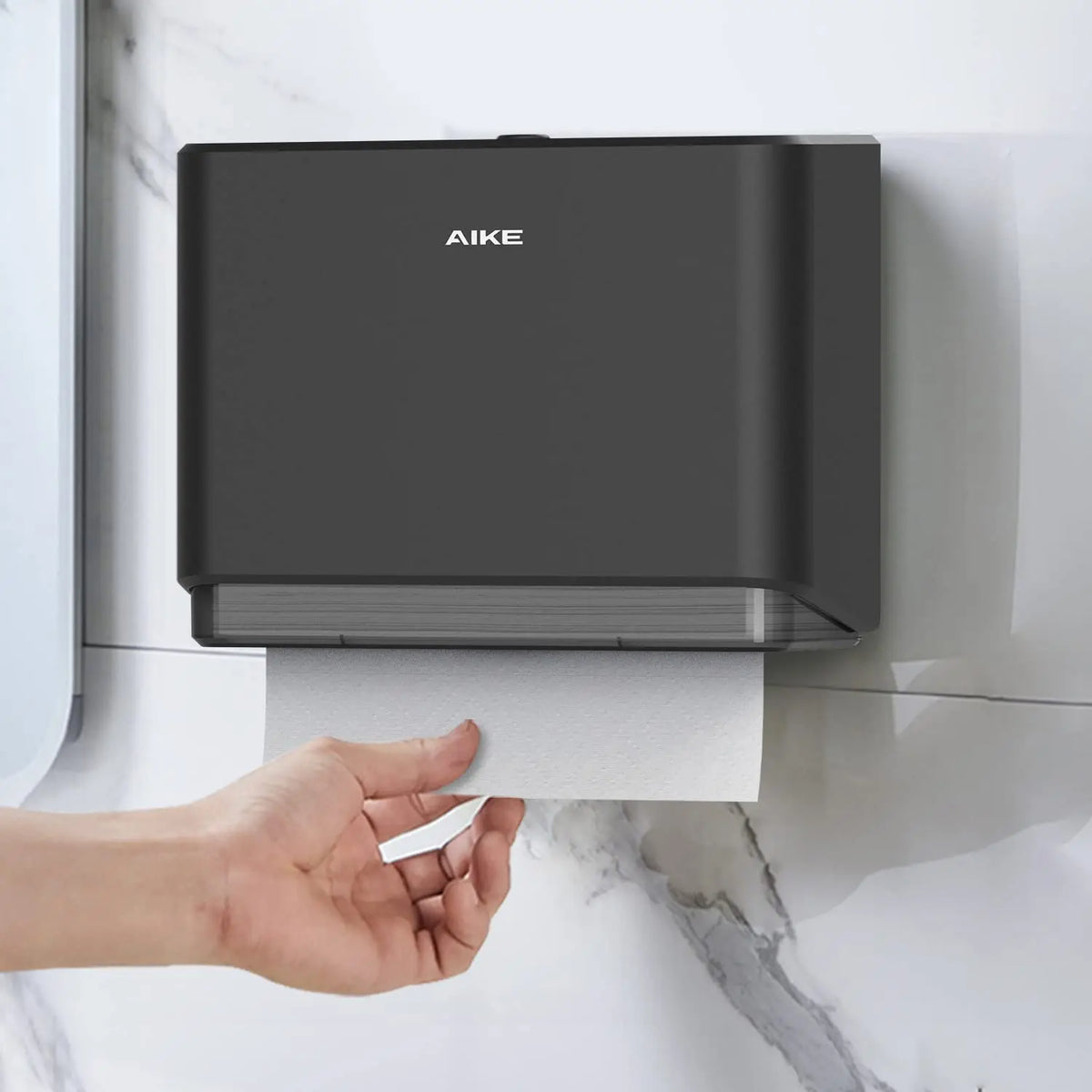 AIKE Wall Mount Paper Towel Dispenser With Smart Lock for Bathrooms
