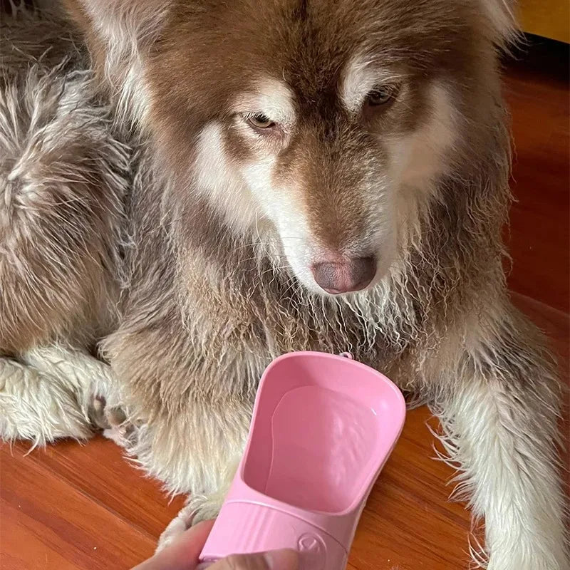 Portable 2 In 1 Dog Water Bottle Food Container Travel