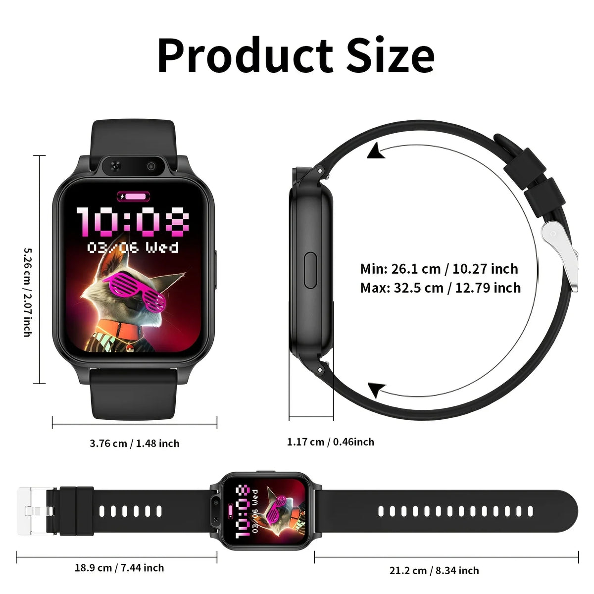 ERUN Sports Smartwatch With Wireless Calling And Fitness Tracking