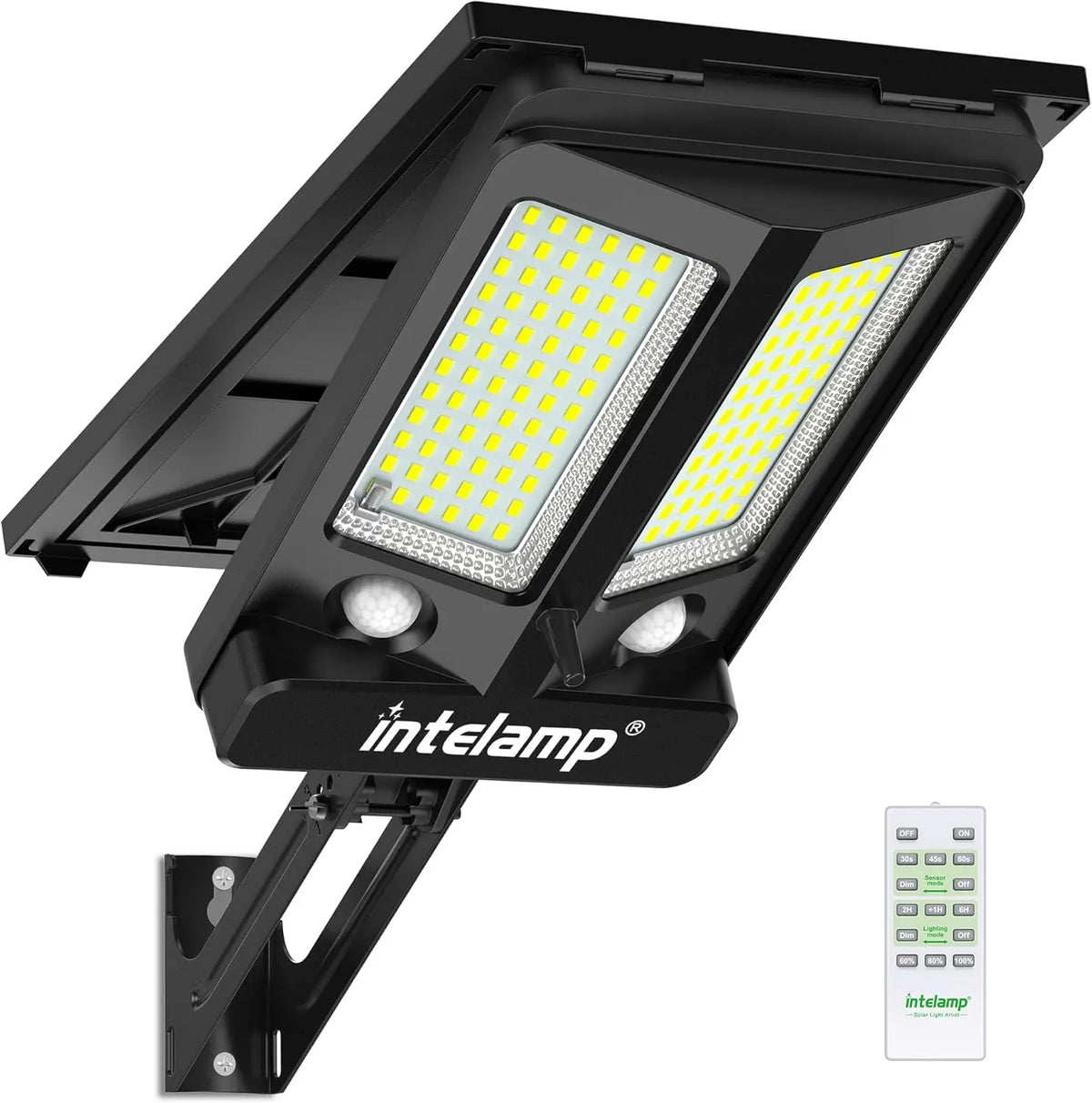 Intelamp Solar LED Flood Security Light For Outdoor Garden Use