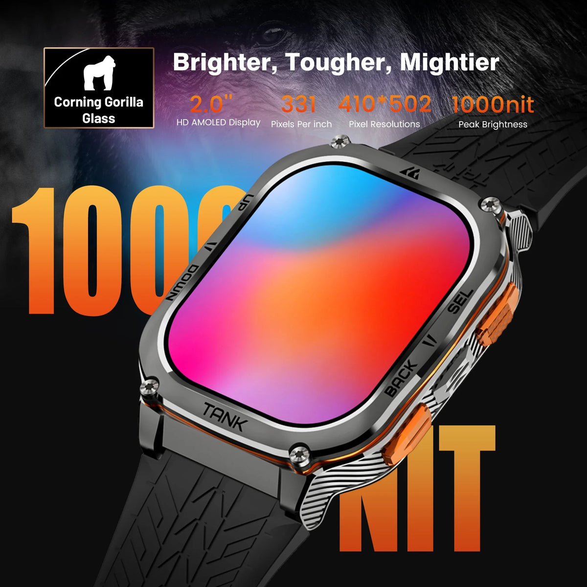 KOSPET Tank M3 Ultra GPS Smartwatch With Health Tracking