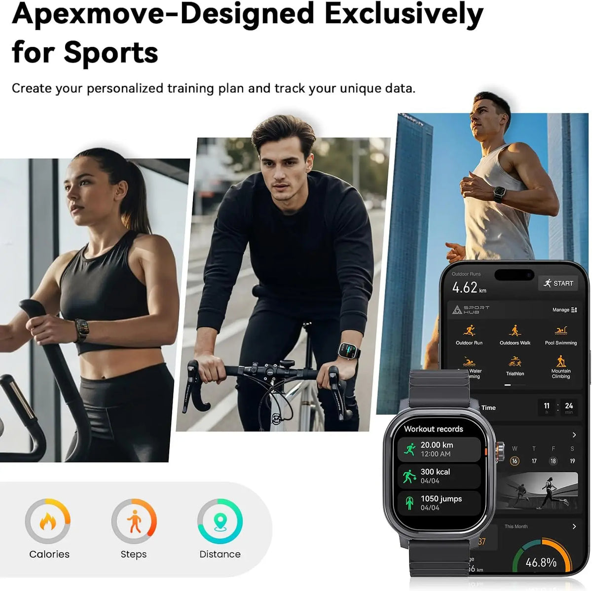 KOSPET Pulse AMOLED Smartwatch With Bluetooth Calling And Fitness Tracking