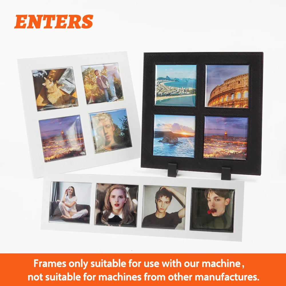 Mini Magnetic Refrigerator Photo Frames Blank Picture Holders