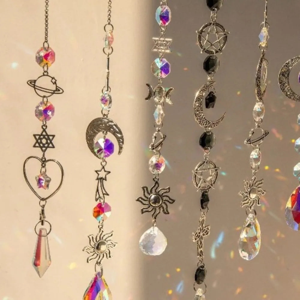Crystal Wind Chime Rainbow Maker Pendant Home Decor