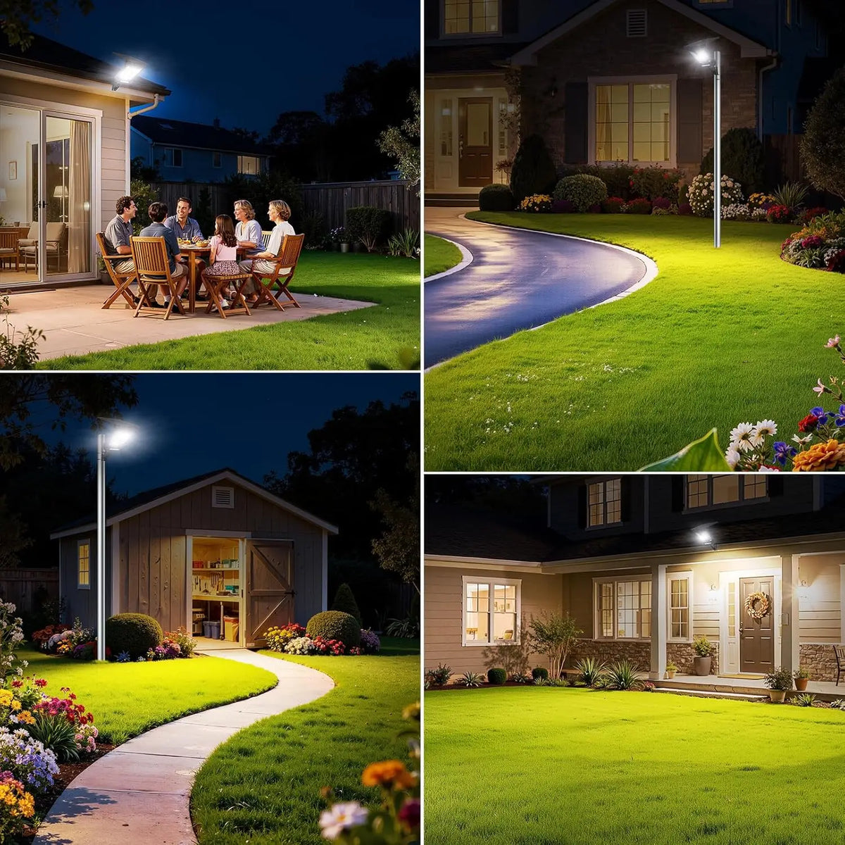 Intelamp 12500 Mwh Outdoor Solar Street Light With Two Motion Sensors