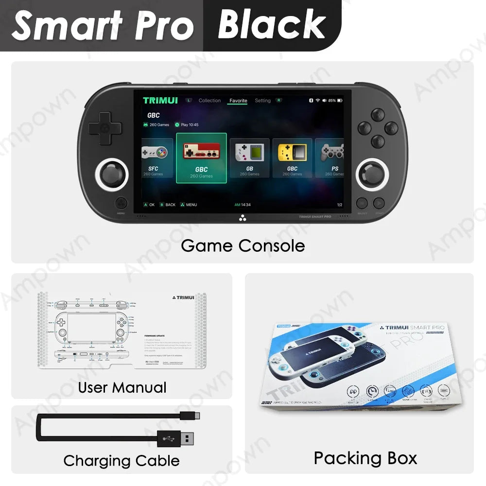 TRIMUI Smart Pro Linux Handheld Game Console With RGB Lighting