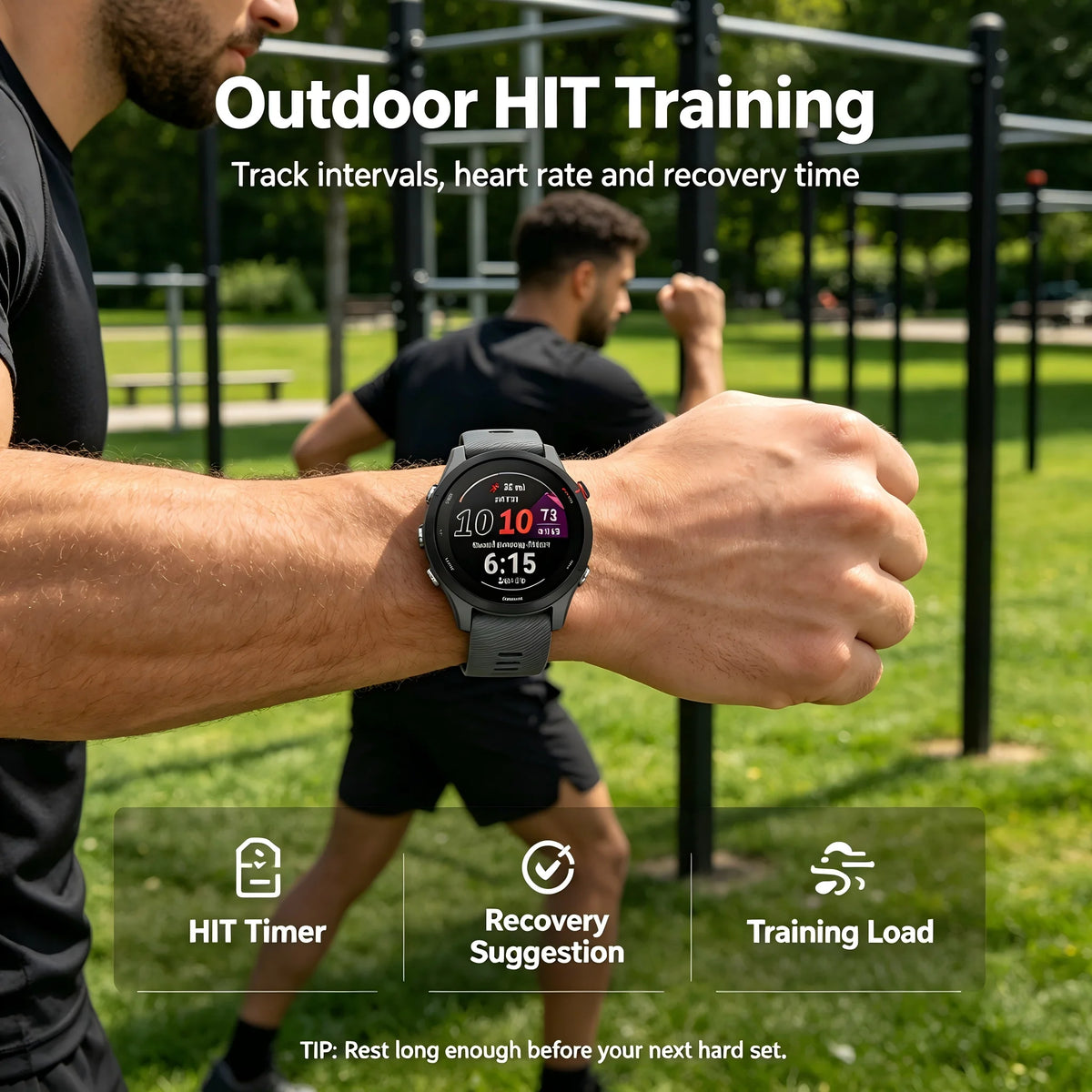 Garmin Forerunner 255 Multisport GPS Fitness Smartwatch With Sleep Tracking