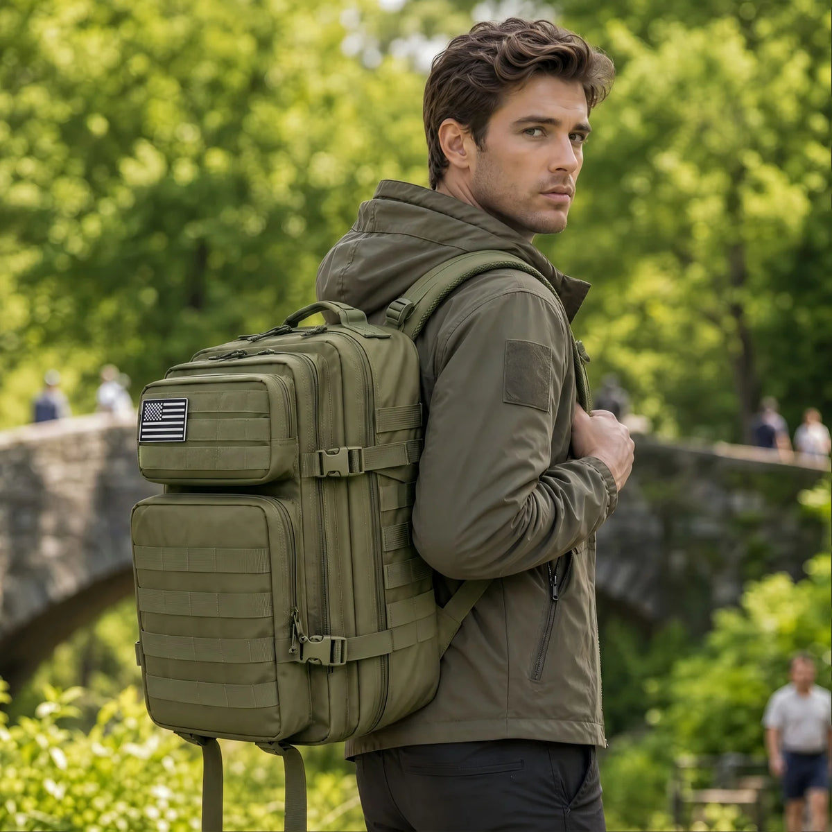 ReFire Gear Durable Molle Fishing Tackle Backpack With Multi Pockets