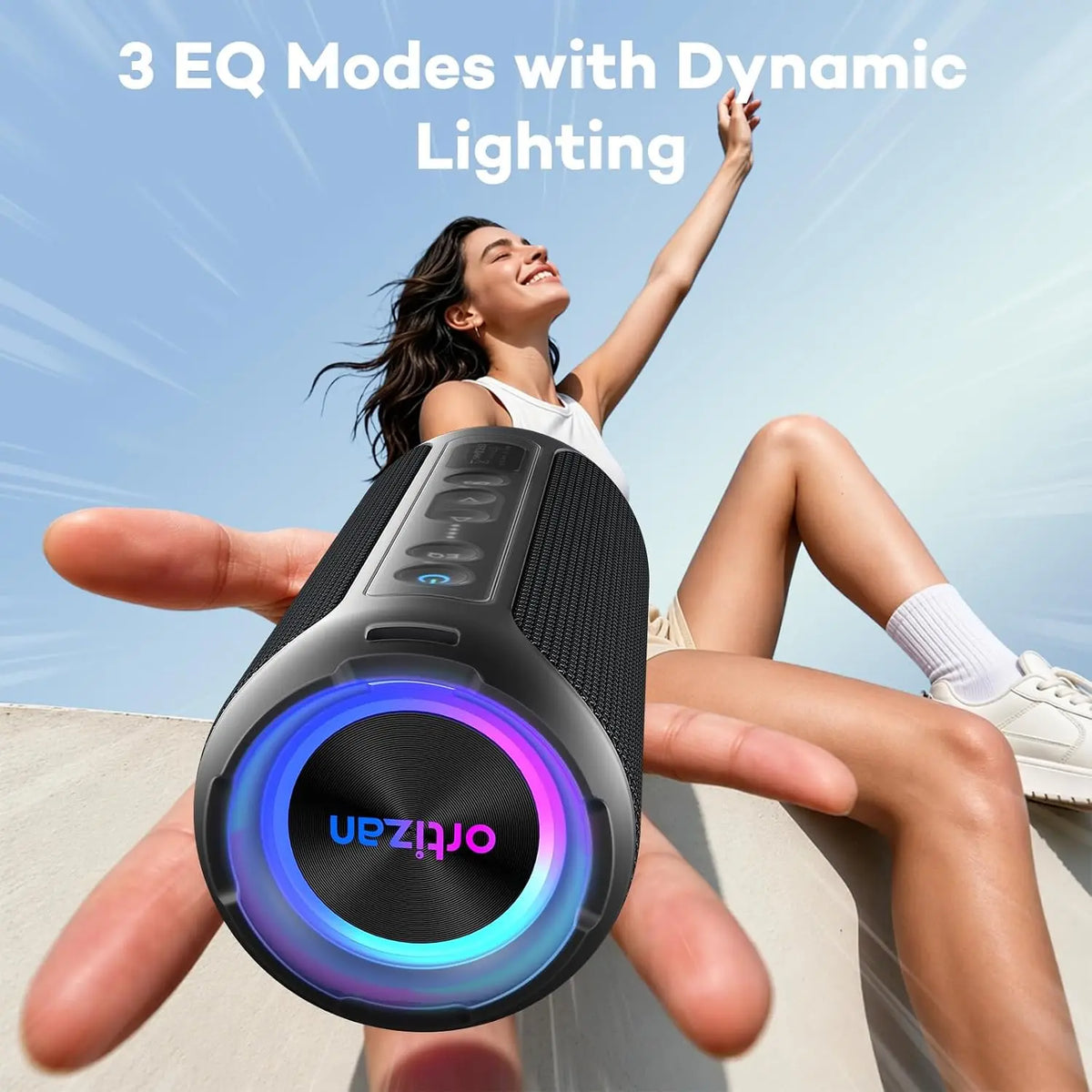 Ortizan 40W Bluetooth Speaker With Deep Bass And IPX7 Waterproofing