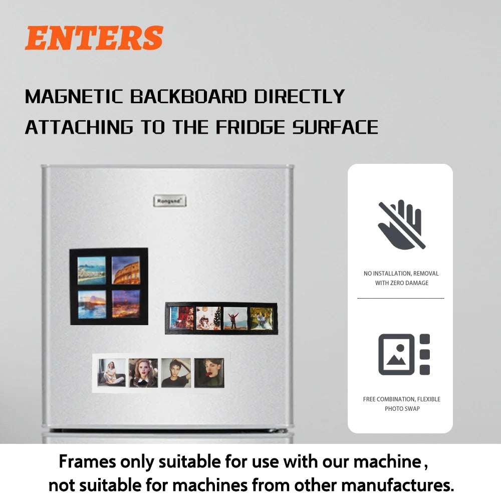 Mini Magnetic Refrigerator Photo Frames Blank Picture Holders