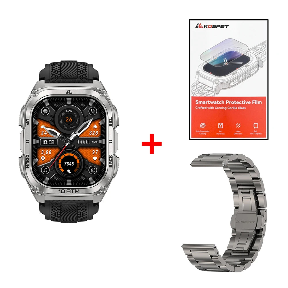 KOSPET Tank M4 GPS Smartwatch With Offline Maps And Health Tracking