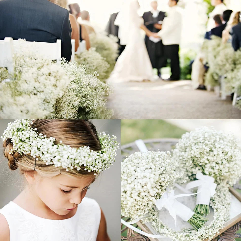 Artificial Babysbreath Flowers for Wedding Table Decor Bouquet